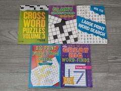Crossword Puzzles Large Print Kappa Bendon Vision St Modern Lot Of 5 NOS