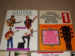 Fifty Easy Classical Solos Amsco Picture Chords Guide Method Guitar Songbook Lot