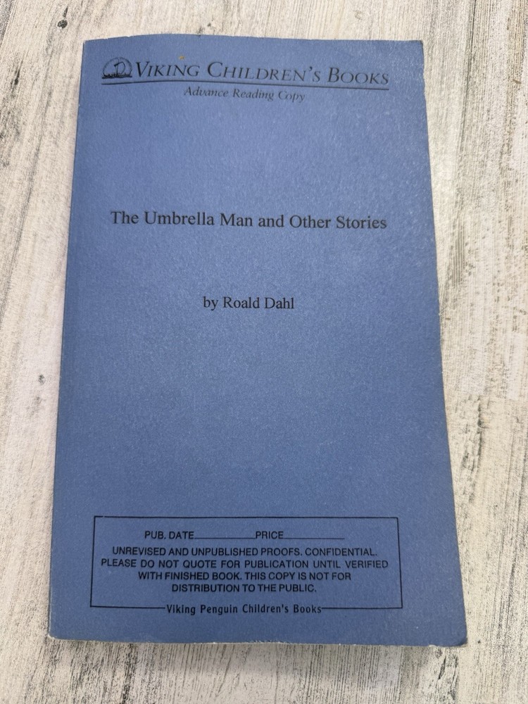 Roald Dahl Umbrella Man Advance Reading Copy ARC Viking Proof