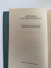 F. Scott Fitzgerald Set of 4 Novels: Gatsby/Tender/Paradise/Tycoon Excellent HC