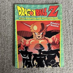 Vintage Dragon Ball Z Giant Coloring & Activity Books Lot of 2 (1 Page Used)
