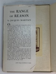🧠 The Range of Reason: Jacques Maritain 1957 Scribner HC/DJ Philosophy Gem 📖