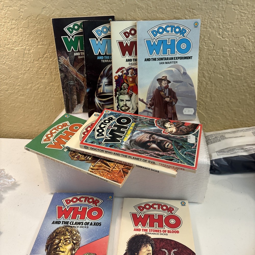 LOT Of 9 VTG 1980s EraDoctor Who 1980’s Target Paperback GOOD CONDITION! (bk1