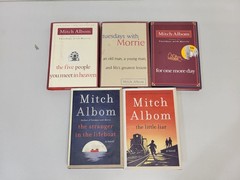Lot of 5 Mitch Albom Hardcover Books w/ Dust Jackets