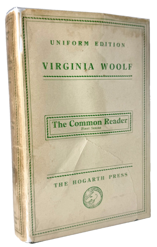 The Common Reader, Virginia Woolf, First Series 1942 UK Hogarth Press in Mylar