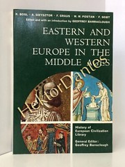 Eastern and Western Europe in the Middle Ages by Geoffrey Barraclough (1970 Soft
