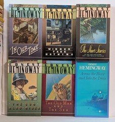 ERNEST HEMINGWAY COLLECTION x14 Book Lot 1980s Scribner Paperbacks & Softcovers