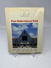 Post-Modernism On Trial Architectural Design 1990