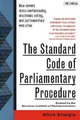 The Standard Code of Parliamentary Procedure, 4th Edition – VERY GOOD
