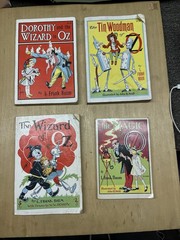 The Wizard Of Oz 4 Book Lot Magic Of Oz, Tinman, Dorothy, + The Wizard Of Oz
