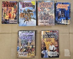 Lot of 6 Wheel of Time HC Books Robert Jordan