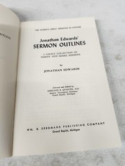 Edwards’ Sermon Outlines 1971 Christian Preaching Theology Pastor Bible Study