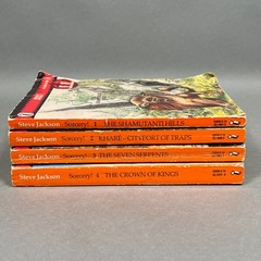 Fighting Fantasy Steve Jackson’s Sorcery! Complete Lot #1-4 The Shamutanti Hills