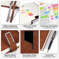 Lined Notebook Journal for Men Women, 365 Pages Numbered College Ruled Notebo…