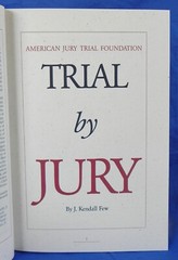 “In Defense of Trial by Jury” Volumes 1 & 2 Softcover Books + Slipcase, Few 1993
