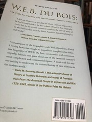 RARE! W. E. B. DU BOIS 1919-1963: THE FIGHT FOR EQUALITY By David Levering Lewis