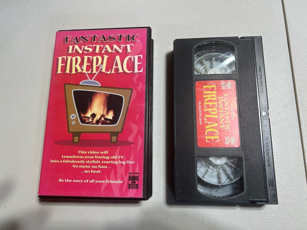 fantastic instant fireplace – VHS Tape – Lagoon – VERY GOOD