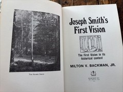 SIGNED! Joseph Smiths First Vision Historical Context 1st Ed HCDJ Backman LDS