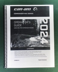 2024 Can-Am Commander MAX DPS 700 Owner’s Manual: 244 Pages & Protective Covers