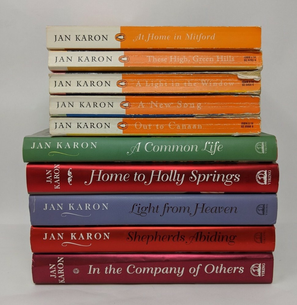 Jan Karon Books 10 in Lot 5 Hardcover 5 Paperback Mitford Series