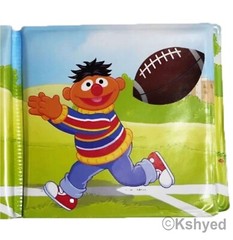 Sesame Street Ernie’s Touchdown Bubble Book (1 Pack) – Great For Bath Time – New