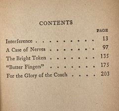 INTERFERENCE. Harold M. Sherman. Vintage 1932 HC/DJ. All American Sports Series.