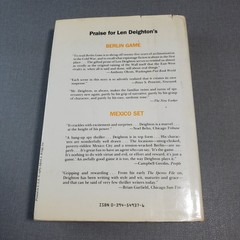 London Match Len Deighton 1985 First Edition Spy Thriller Alfred A. Knopf