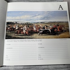 Horse Racing Address Book Equestrian Art Famous Thoroughbred Horses UK Hardback