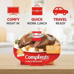 HORMEL 9oz Roast Beef & Mashed Potatoes With Gravy – Easy, Hearty Meal Pack of 6