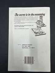 The Crawfish Cook Book by Dalmatian D, Dupre (1982 Paperback 32 Pages)